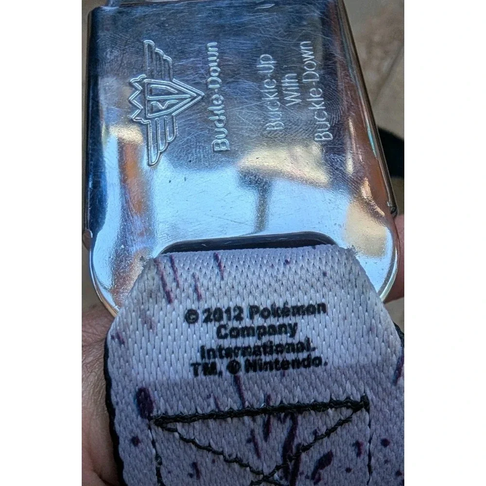Buckle-Down Pokémon Gengar Seatbelt Belt Purple Splatter 2012/14 - Buckle Wear